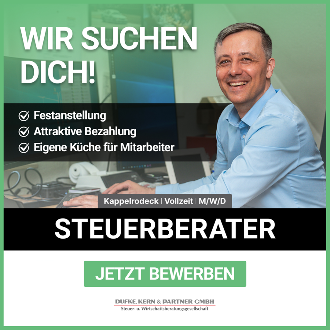 Wir suchen Dich ! Stellenangebot als Steuerberater (m/w/d)